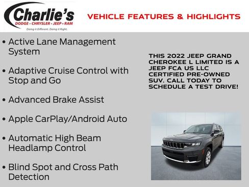 Certified 2022 Jeep Grand Cherokee L Limited image 7