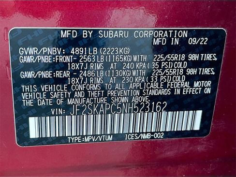 Used 2022 Subaru Forester Limited w/ Popular Package #2 image 36