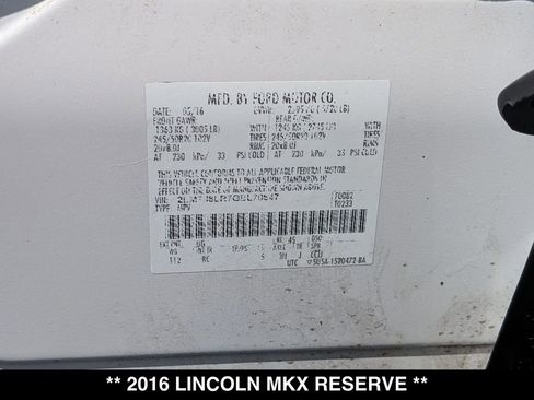 Used 2016 Lincoln MKX Reserve w/ Climate Package AWD/4WD image 28