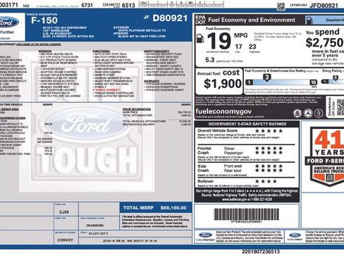 Used 2018 Ford F150 Limited w/ Trailer Tow Package AWD/4WD image 15