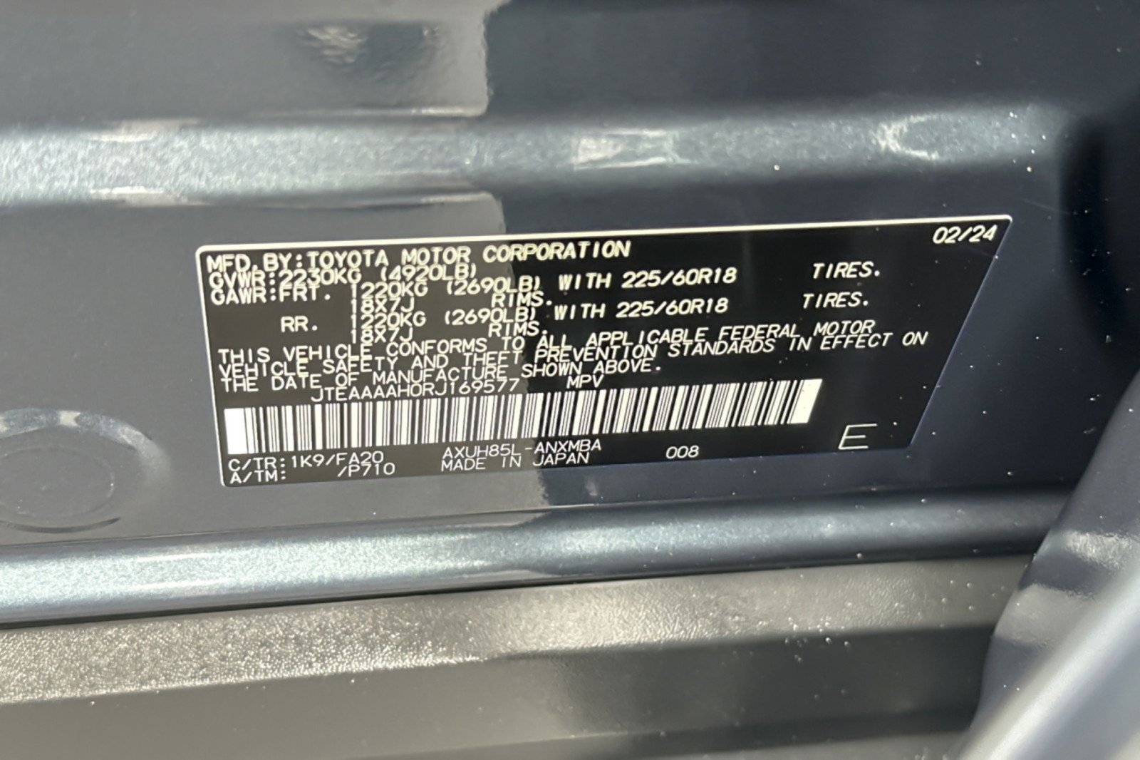 Certified 2024 Toyota Venza LE AWD/4WD image 27