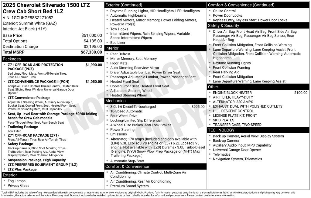 Certified 2025 Chevrolet Silverado 1500 LTZ AWD/4WD image 11