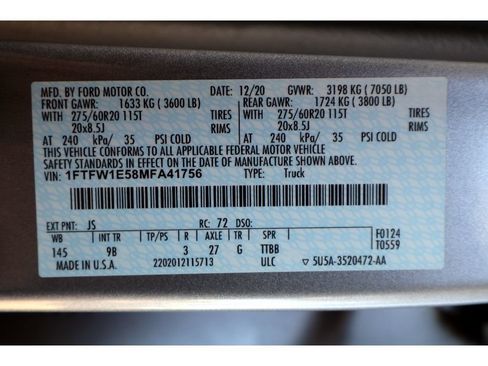 Certified 2021 Ford F150 Platinum AWD/4WD image 36