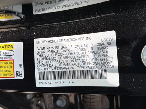 Used 2019 Honda Accord Touring image 30