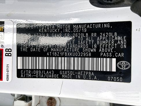 Used 2019 Toyota Avalon Limited w/ Advanced Safety Package FWD image 30
