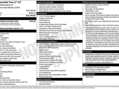 Used 2019 Chevrolet Trax LT w/ LT Convenience Package image 31