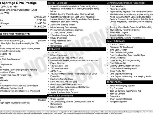 New 2026 Kia Sportage X-Pro Prestige AWD/4WD image 6