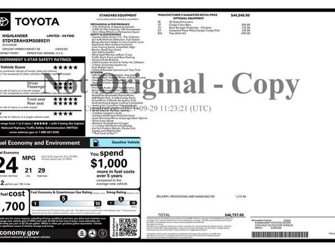 Used 2021 Toyota Highlander Limited image 2