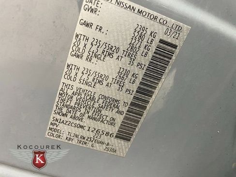 Used 2021 Nissan Murano SL w/ SL Moonroof Package image 28