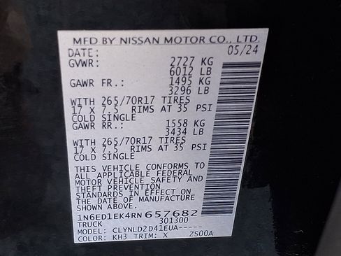 Used 2024 Nissan Frontier PRO-4X w/ Off-Road Protection Package image 26