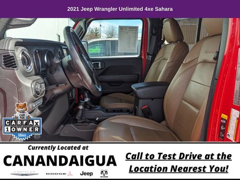 Used 2021 Jeep Wrangler Unlimited Sahara w/ Cold Weather Group AWD/4WD image 11