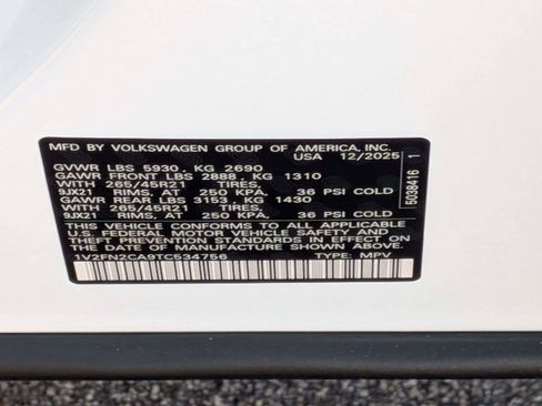 New 2026 Volkswagen Atlas SEL Premium R-Line AWD/4WD image 39