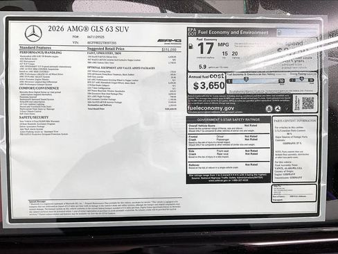 New 2026 Mercedes-Benz GLS 63 AMG AMG GLS 63 image 18