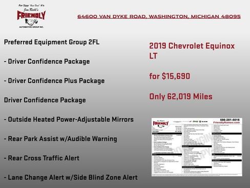 Used 2019 Chevrolet Equinox LT w/ Driver Convenience Package FWD image 3