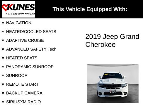 Used 2019 Jeep Grand Cherokee SRT AWD/4WD image 3