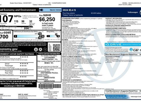 Used 2024 Volkswagen ID.4 S RWD image 3