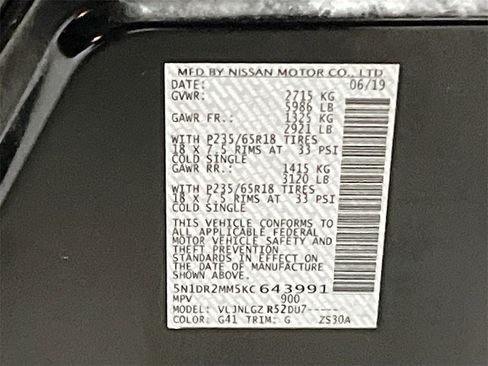 Used 2019 Nissan Pathfinder SL image 33