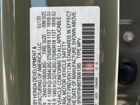 Certified 2026 Honda Passport TrailSport Elite image 10