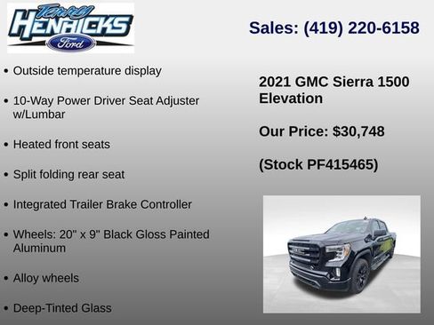 Used 2021 GMC Sierra 1500 Elevation AWD/4WD image 9