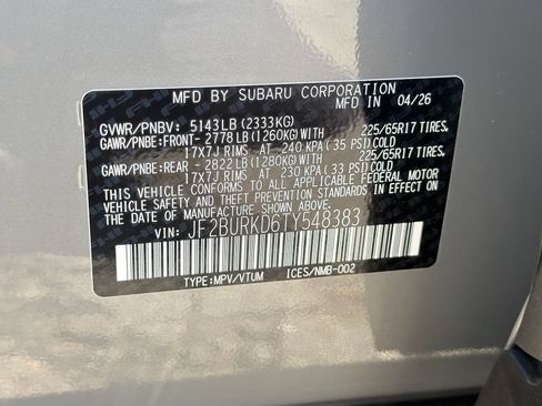 New 2026 Subaru Outback Wilderness w/ Wilderness Package AWD/4WD image 32