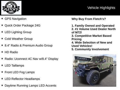 Used 2019 Jeep Wrangler Unlimited Sahara w/ Uconnect 4C Nav & Sound Group AWD/4WD image 2
