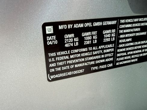 Used 2011 Buick Regal CXL w/ RL3 Preferred Equipment Group FWD image 29