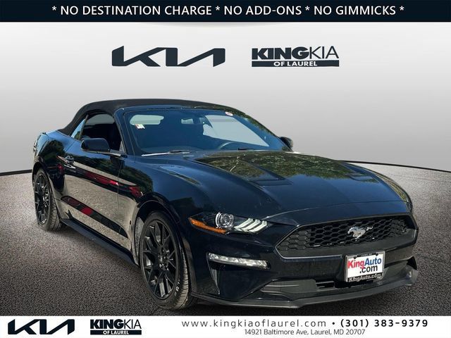 Used 2018 Ford Mustang Convertible w/ Ecoboost Performance Package RWD image 1