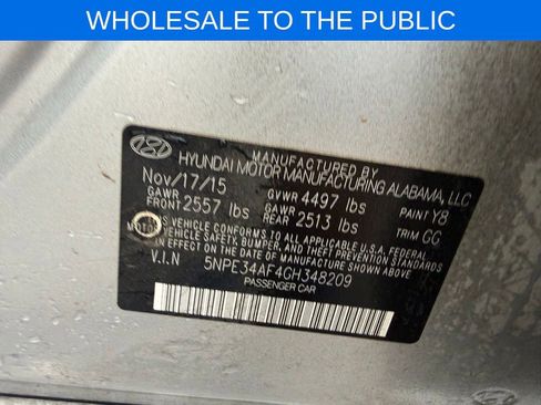 Used 2016 Hyundai Sonata Limited w/ Option Group 04 FWD image 19