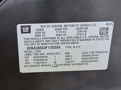 Used 2015 Chevrolet Equinox LT FWD image 32