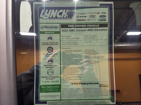 Used 2022 GMC Canyon Elevation w/ Elevation Premium Package image 39