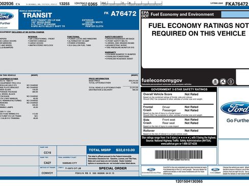 Used 2015 Ford Transit 250 130 Low Roof w/ Exterior Upgrade Package image 4
