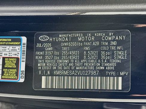 New 2027 Hyundai Palisade Calligraphy AWD/4WD image 24