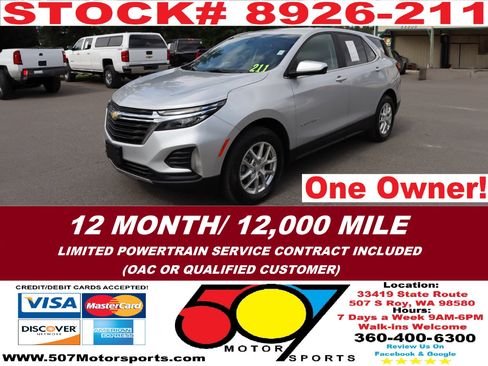 Used 2022 Chevrolet Equinox LT w/ Driver Convenience Package image 2