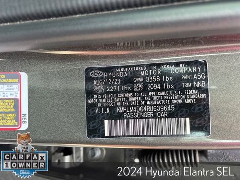 Used 2024 Hyundai Elantra SEL FWD image 32