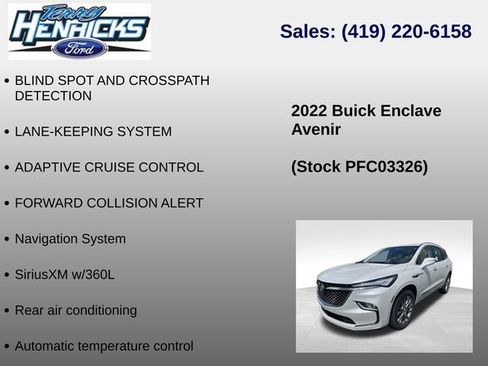 Used 2022 Buick Enclave Avenir w/ LPO, Floor Liner Package AWD/4WD image 13