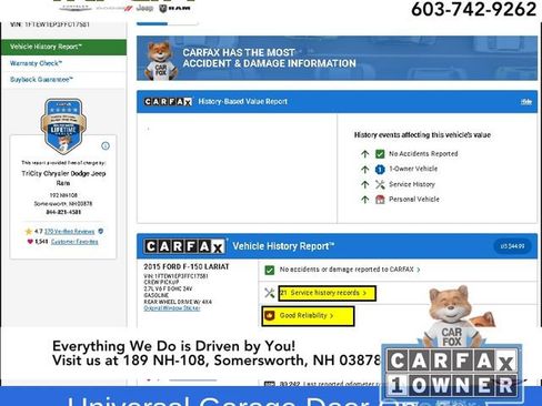 Used 2015 Ford F150 Lariat w/ Equipment Group 501A Mid image 14