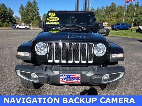 Used 2021 Jeep Wrangler Unlimited Sahara w/ Uconnect 4C Nav & Sound Group image 3