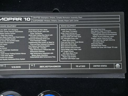 Used 2010 Dodge Challenger R/T w/ Mopar 10 Pkg image 65