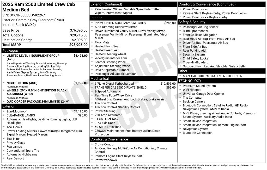Certified 2025 RAM 2500 Limited AWD/4WD image 4