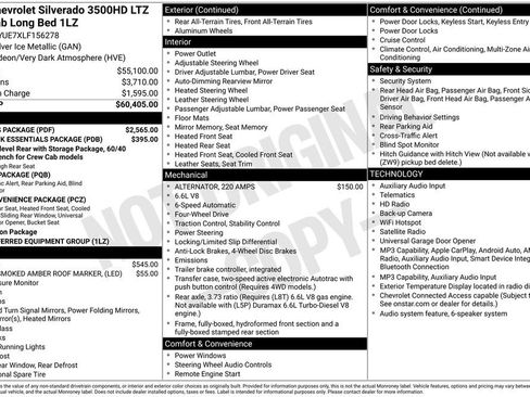 Used 2020 Chevrolet Silverado 3500 LTZ w/ LTZ Plus Package AWD/4WD image 25
