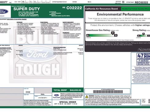 Used 2024 Ford F350 XL w/ Camper Package image 66