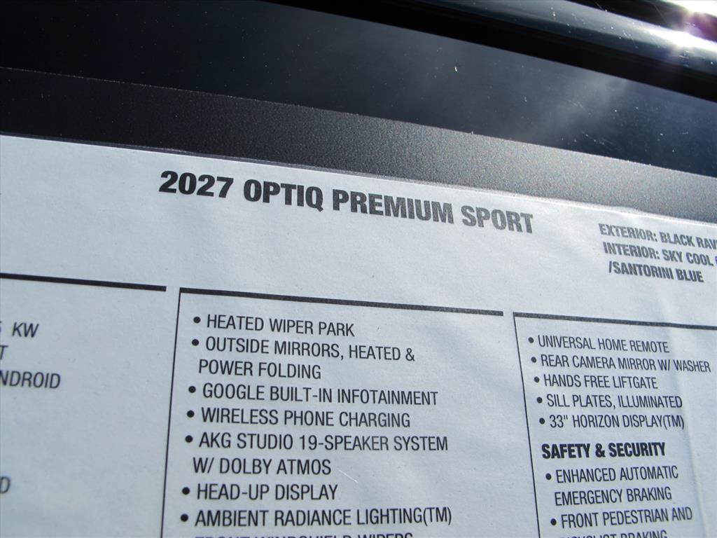 New 2027 Cadillac Optiq Premium Sport RWD image 11