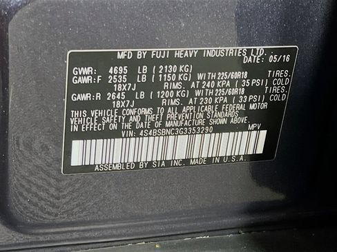 Used 2016 Subaru Outback 2.5i Limited AWD/4WD image 34