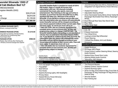 Used 2016 Chevrolet Silverado 1500 LT w/ Max Trailering Package image 15