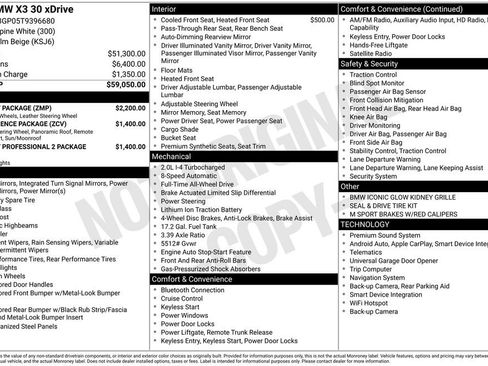 Used 2026 BMW X3 xDrive30i w/ M Sport Package AWD/4WD image 2