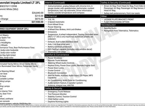 Used 2016 Chevrolet Impala LT FWD image 17
