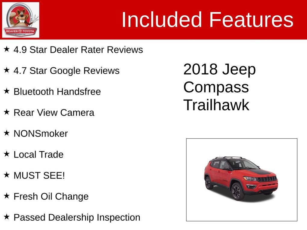 Used 2018 Jeep Compass Trailhawk w/ Cold Weather Group AWD/4WD image 4