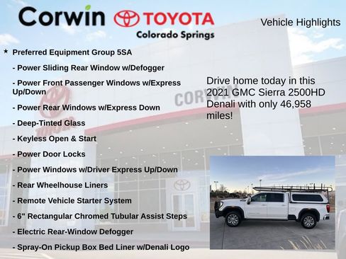 Used 2021 GMC Sierra 2500 Denali w/ Denali Ultimate Package AWD/4WD image 7