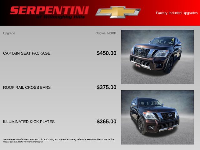 Used 2018 Nissan Armada Platinum w/ Captain Seat Package AWD/4WD image 4