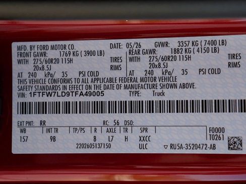 New 2026 Ford F150 Platinum w/ Equipment Group 702A High AWD/4WD image 50